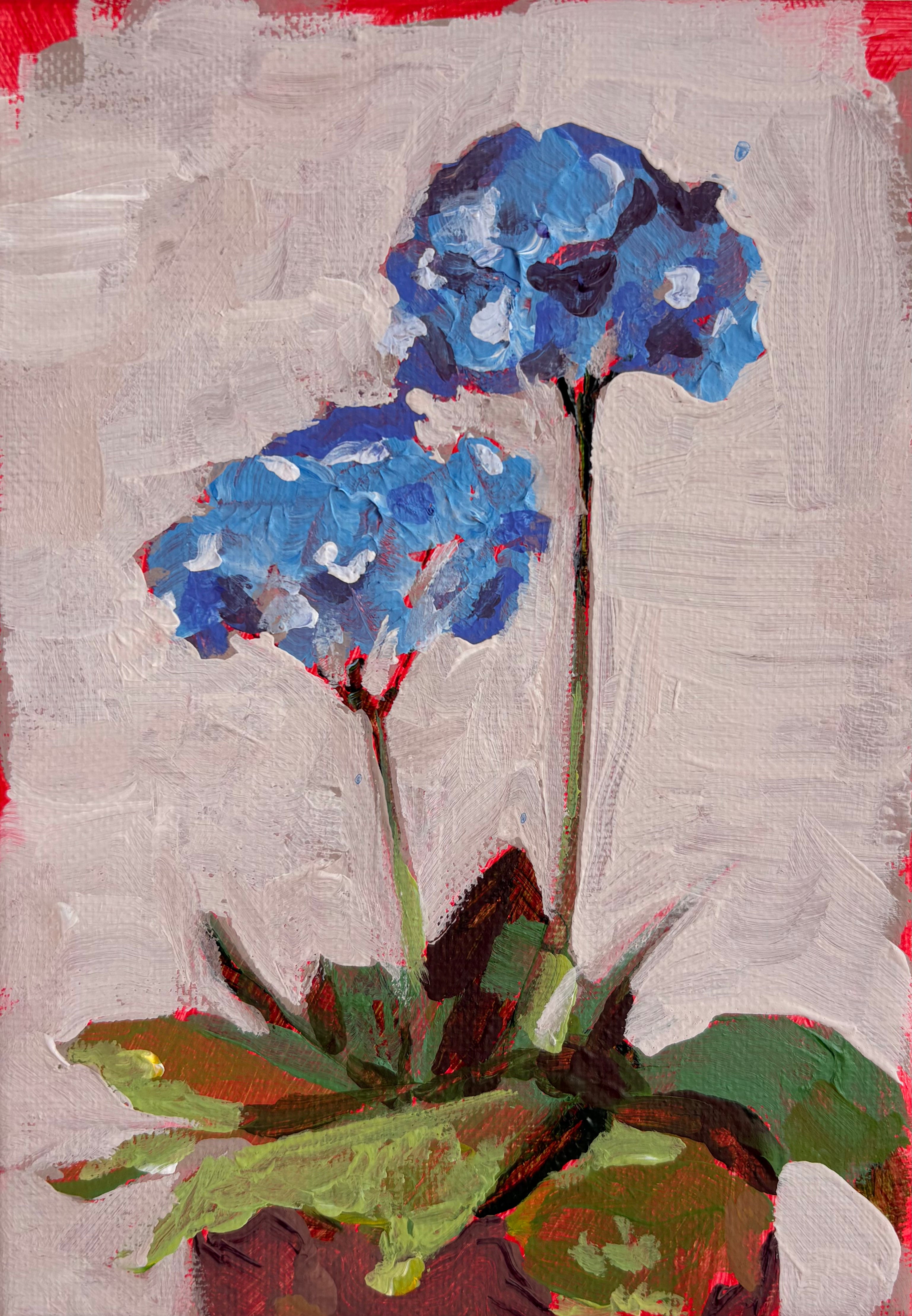 Blue flowers Print