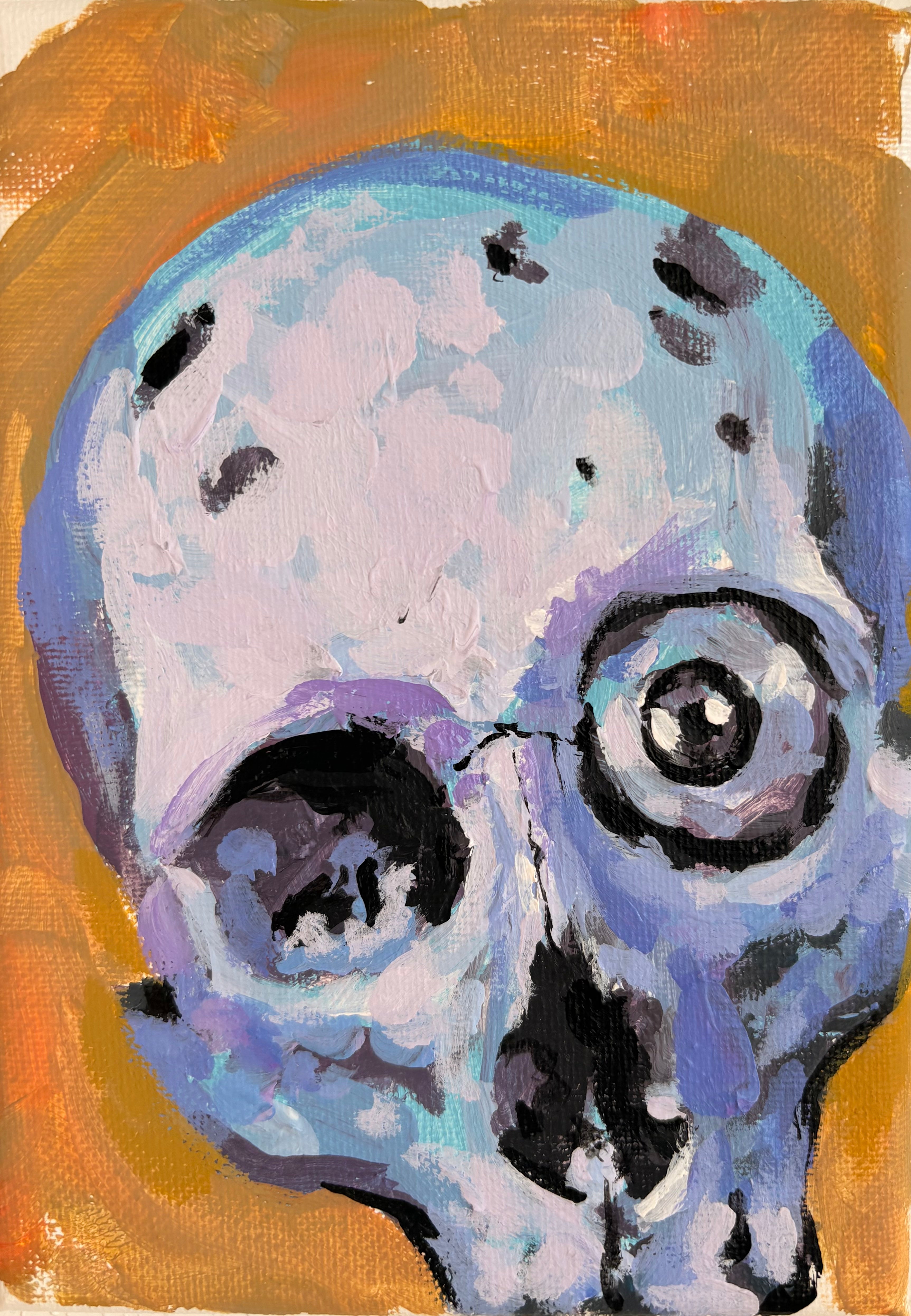 Purple skull print